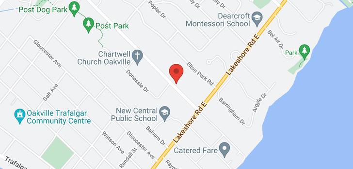 map of 155 Chartwell Road